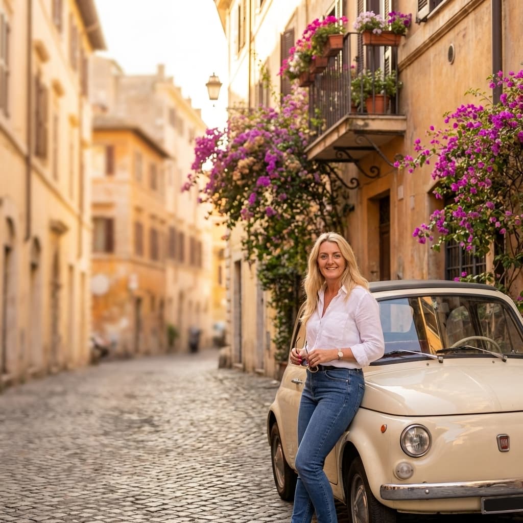 Radka - lektorka italštiny v autentické italské uličce